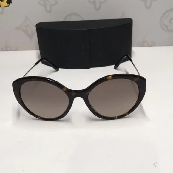 ✨ New Authentic Prada SPR 18X 2AU-4P0 Women’s Sunglasses – Havana with Silver Mi